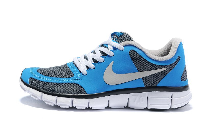 Nike Free 7.0 V2 Womens Running Shoes Blue White - Click Image to Close